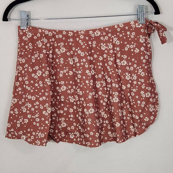 Andie Pink Floral Sarong Swim Cover NWT Small Floral Sarong Style Pink Skirt - Picture 4 of 9
